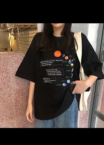 Diğer oversize unisex tişört