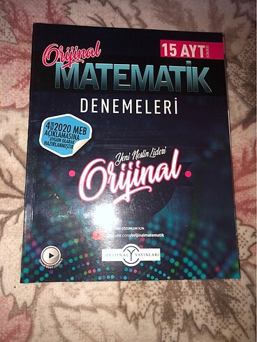 Orijinal ayt matematik denemeleri