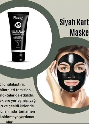 Homm Life Siyah Karbon Maske 100ml - Görsel 4