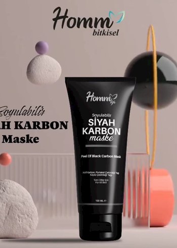 Homm Life Siyah Karbon Maske 100ml - Görsel 3