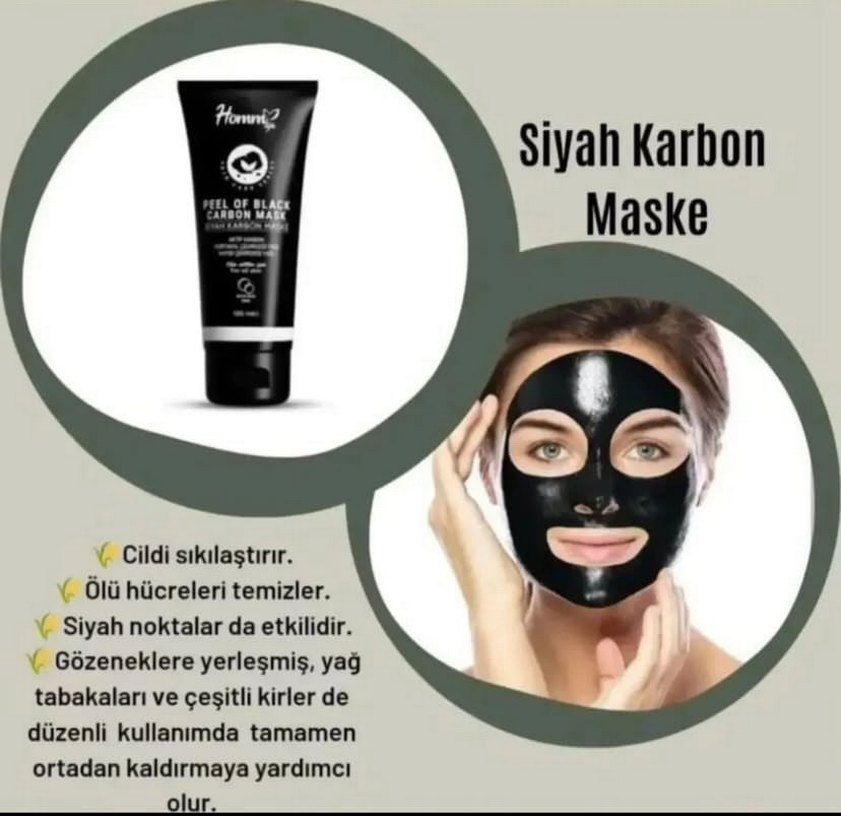 Homm Life Siyah Karbon Maske 100ml - Görsel 4