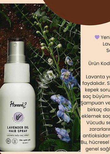 Homm Lavanta Yağlı Saç Spreyi 50 ml - Görsel 2