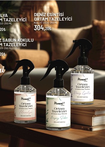 Homm Clean Ortam Tazeleyici Sprey DENİZ ESİNTİSİ - Görsel 2