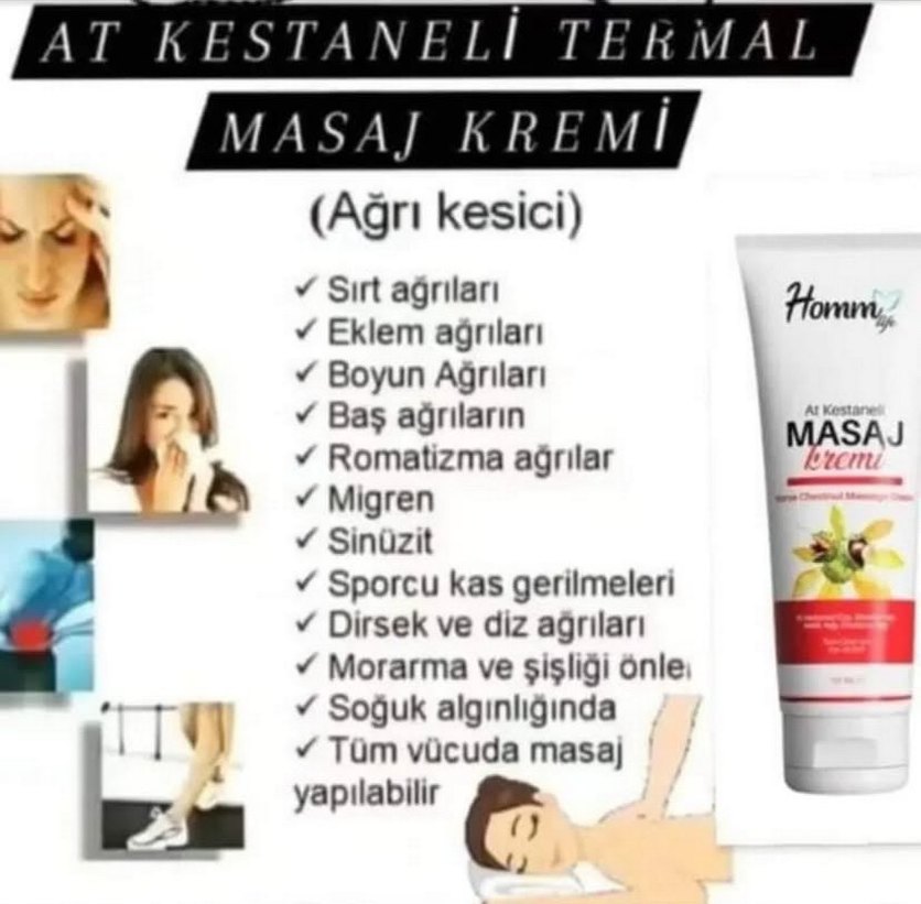 At Kestanesi Özlü Masaj Kremi 125 ml - Görsel 2