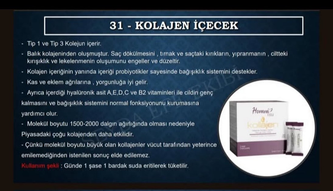 Homma Vita Hidrolize Kollajen İçecek 20 Adet - Görsel 4