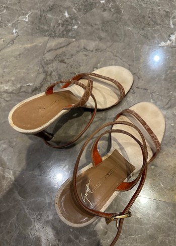 39 Beden camel Renk Giuseppe Zanotti Deri topuklu ayakkabı