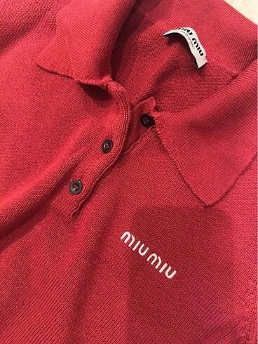 Miu Miu Miu Miu Polo Yaka Bluz