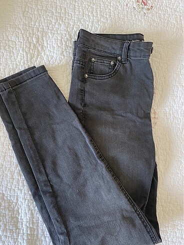 Bershka skinny gri pantolon