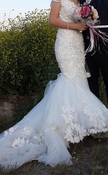 m Beden Gelinlik(üç boyutlu özel tasarım)