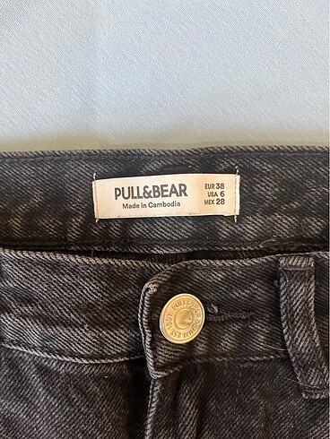 38 Beden Pull and bear siyah jean
