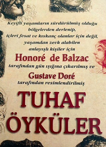 HONORE DE BALZAC / TUHAF ÖYKÜLER 1. BASKI 2001 YILI