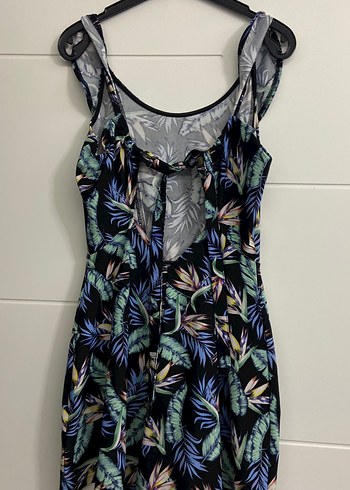 Kadın Çok Renkli Kısa Tulum Fırfırlı - Görsel 2