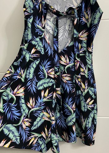 Kadın Çok Renkli Kısa Tulum Fırfırlı - Görsel 3