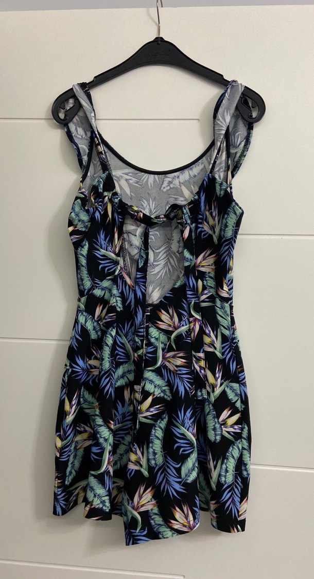 Kadın Çok Renkli Kısa Tulum Fırfırlı - Görsel 2