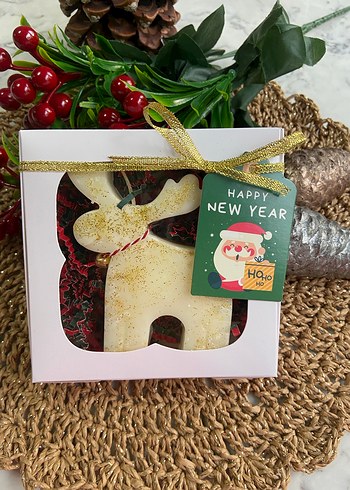 Yılbaşı Geyik Hediyelik Mum - Görsel 2