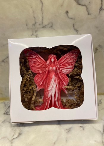 Kırmızı Peri Figürlü Mum(kutulu) - Görsel 4