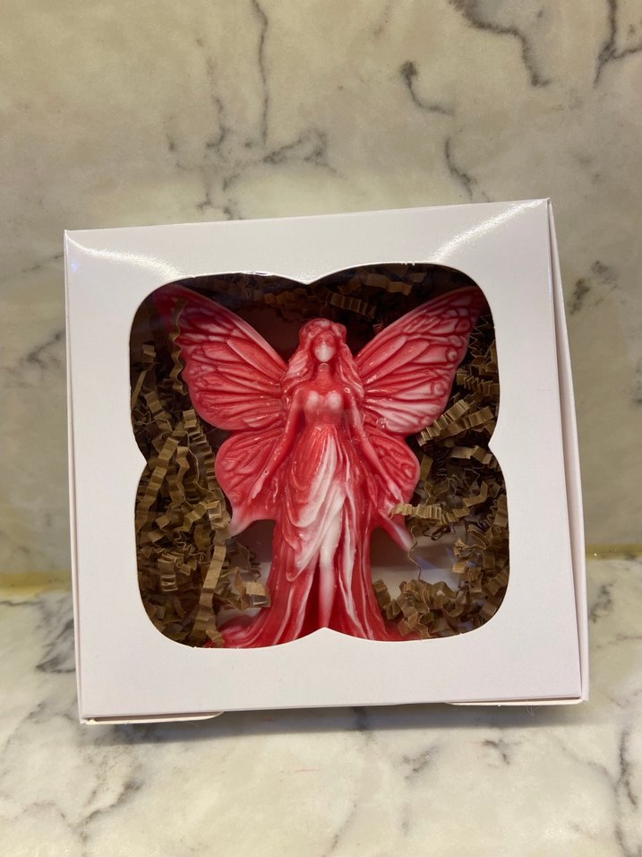 Kırmızı Peri Figürlü Mum(kutulu) - Görsel 4