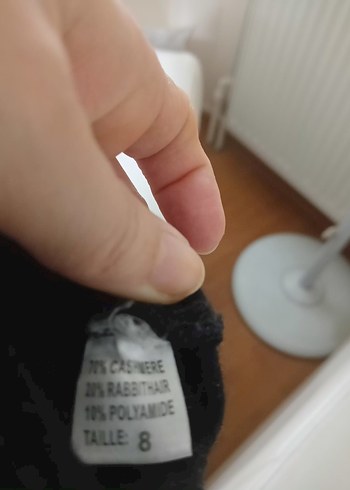 Siyah Kadın %70 kaşmir eldiven. - Görsel 2