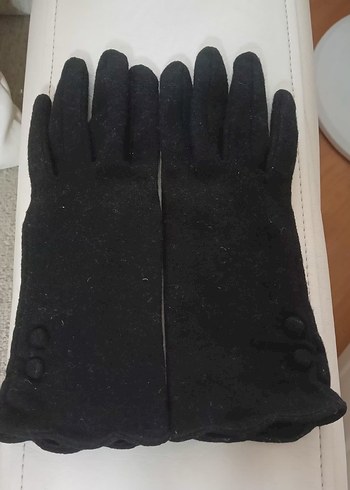 Siyah Kadın %70 kaşmir eldiven. - Görsel 4