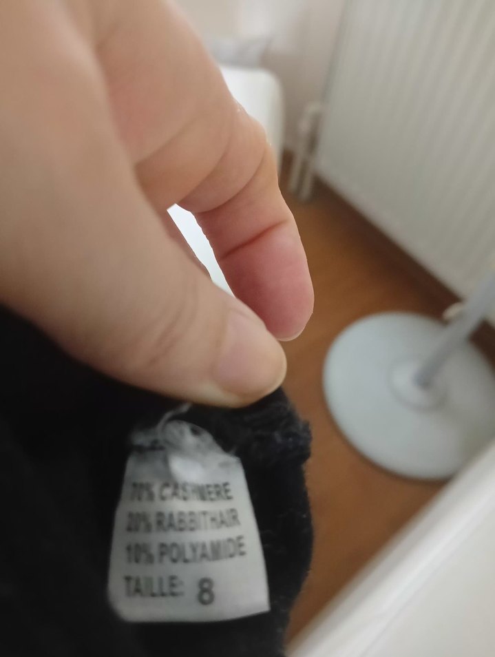 Siyah Kadın %70 kaşmir eldiven. - Görsel 2