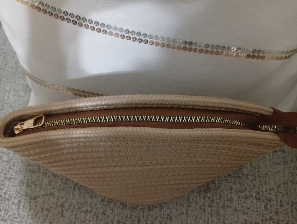 Yazlık,Hasır,clutch , Kadın çanta. - Görsel 4