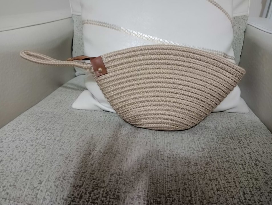 Yazlık,Hasır,clutch , Kadın çanta. - Görsel 2