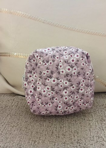 Bohem Pembe Desenli Makyaj Çantası - Görsel 2