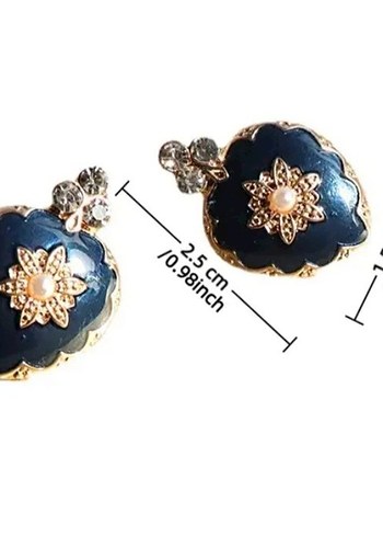 Vintage  mineli Küpe - Görsel 5