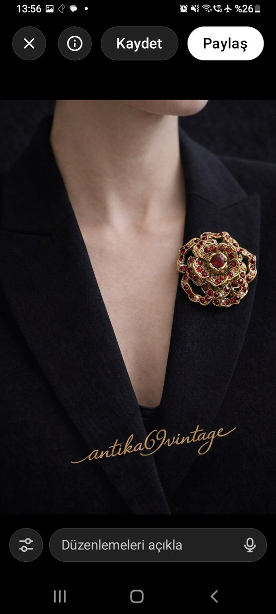 Vintage Broş - Görsel 2