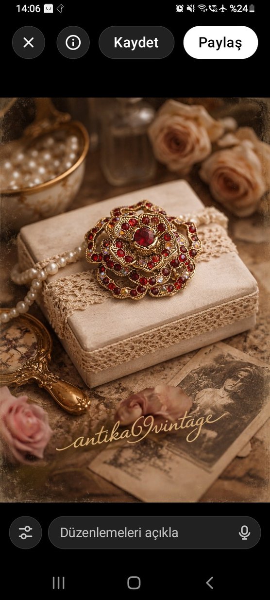 Vintage Broş - Görsel 3