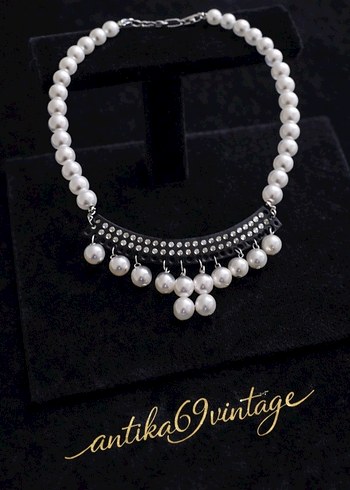 vintage inci kolye - Görsel 2