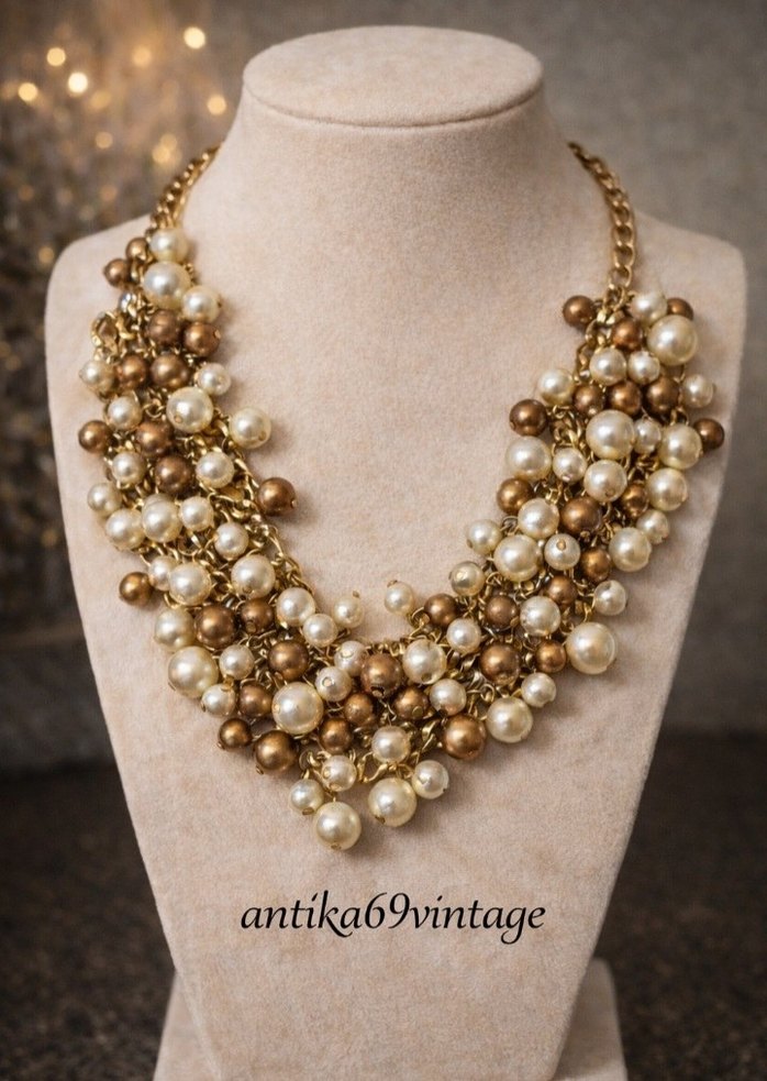 bohem vintage inci Kolye - Görsel 3