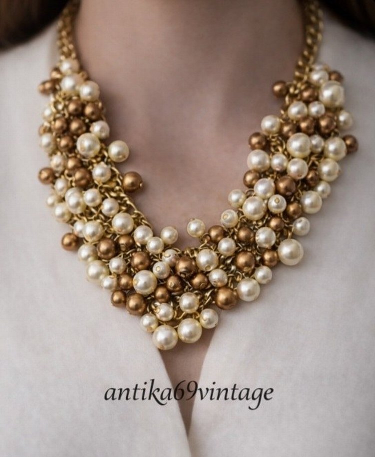 bohem vintage inci Kolye - Görsel 2