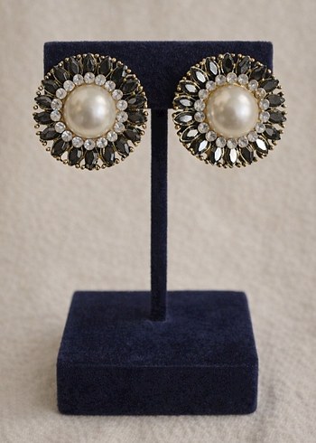 vintage  İnci Küpe - Görsel 3