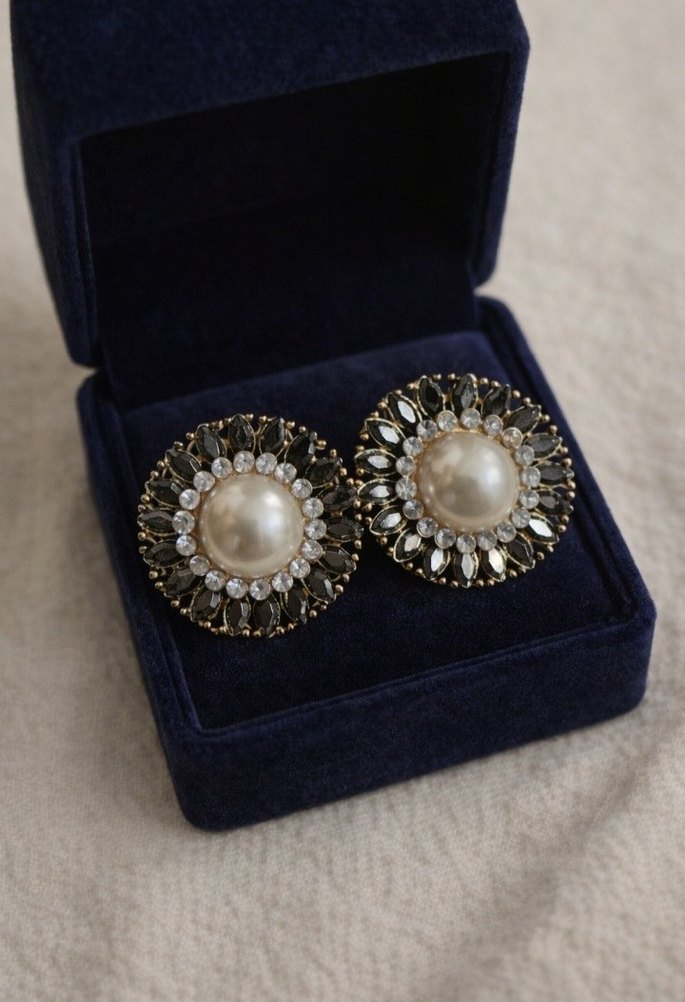 vintage  İnci Küpe - Görsel 2