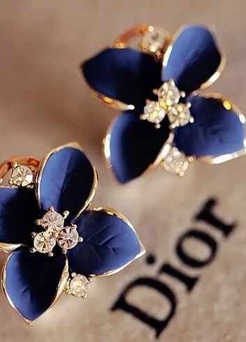 Dior vintage mineli küpe 