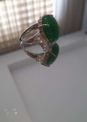 Fransız jewelery kabaşon taş yüzük