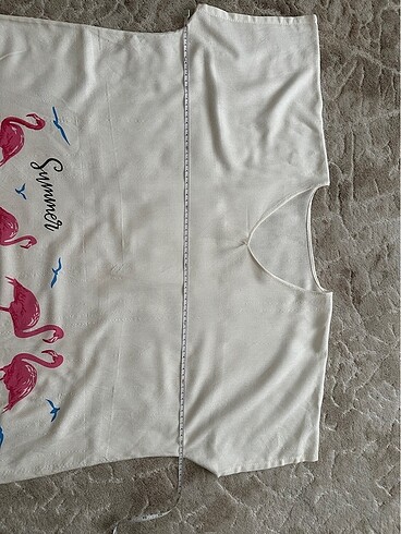 Flamingo Desenli Pestemal Plaj Elbisesi - Görsel 6