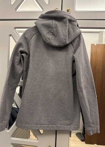 Erkek Nike Gri Fermuarlı Sweatshirt - Görsel 3