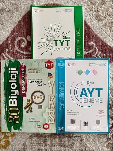 TYT-AYT fen deneme + biyoloji deneme