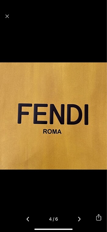  Beden altın Renk Fendi Çanta