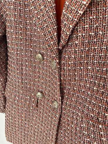 s Beden turuncu Renk Blazer ceket