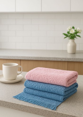 Çok Renkli Coco Desenli Mutfak Havlusu 6 adet - Görsel 4