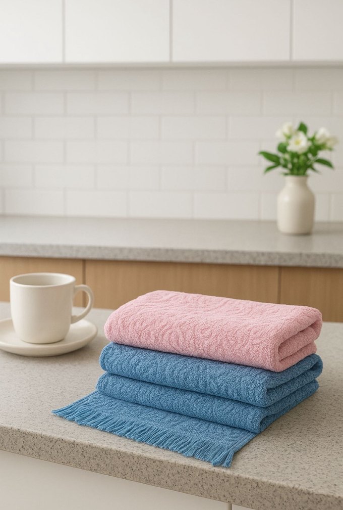 Çok Renkli Coco Desenli Mutfak Havlusu 6 adet - Görsel 4