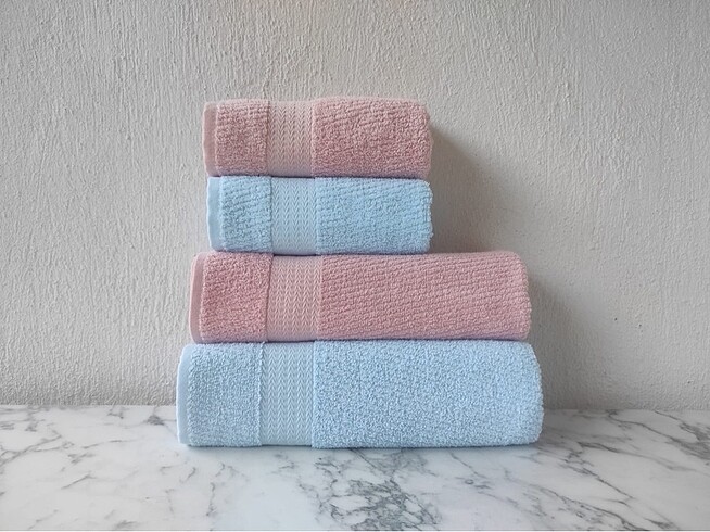 Banyo seti 1 banyo 1 saç havlusu - Görsel 2