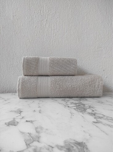 Banyo seti 1 banyo 1 saç havlusu - Görsel 5