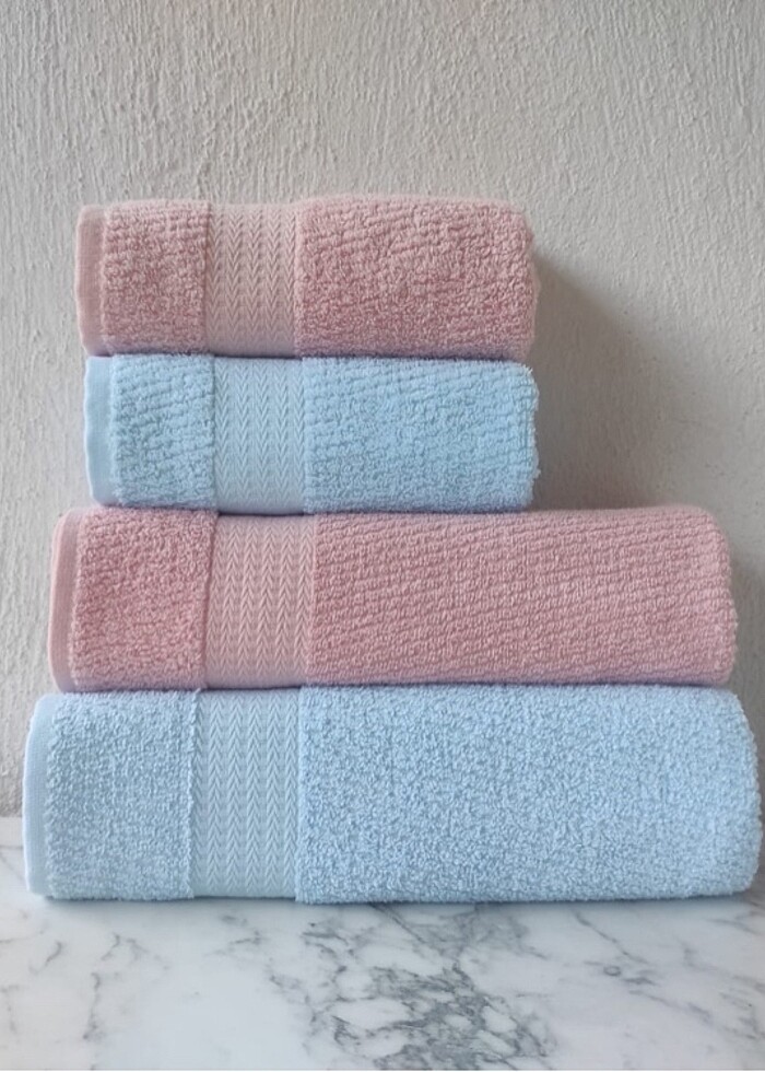 Banyo seti 1 banyo 1 saç havlusu - Görsel 2