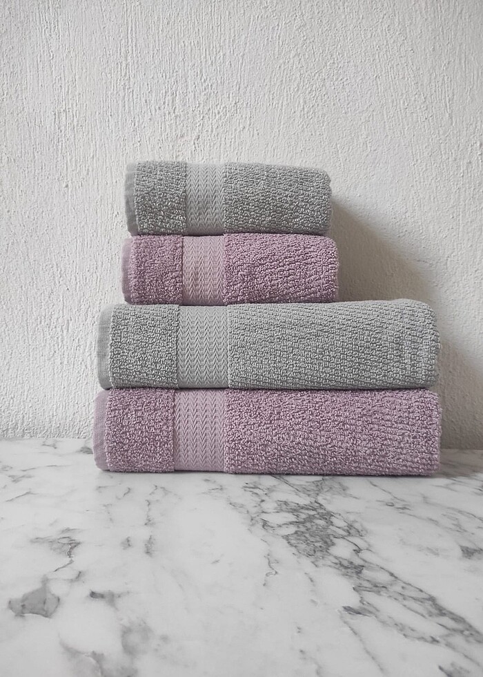 Banyo seti 1 banyo 1 saç havlusu - Görsel 3