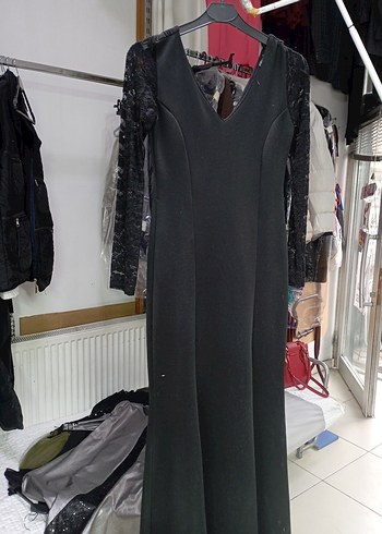 siyah abiye elbise - Görsel 3