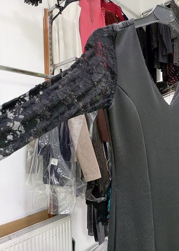 siyah abiye elbise - Görsel 2